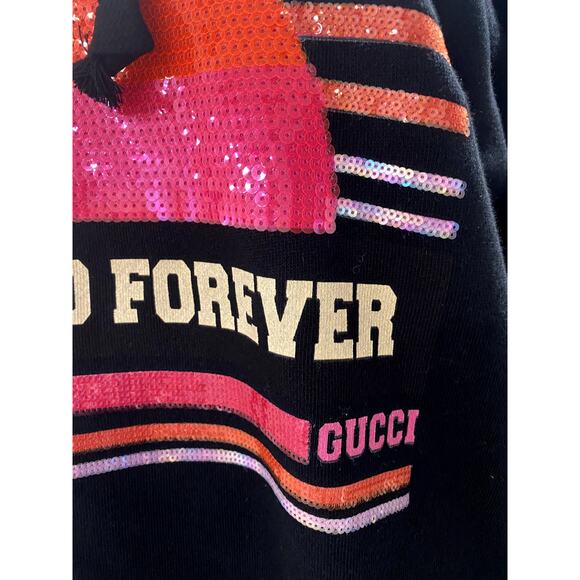 GUCCI Sweatshirt Hollywood Forever Hooded Sweater Oversized Hoodie Small - Picture 4 of 12